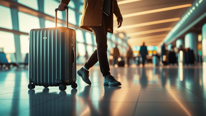 Rolling suitcases